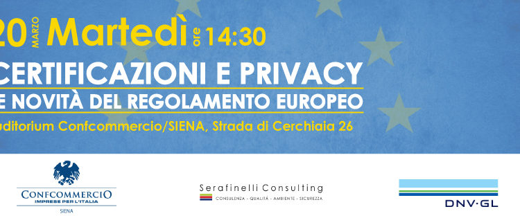 Certificazioni e Privacy, le novità del regolamento europeo